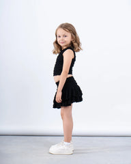 Textured Sleeveless Crop Top - Venti