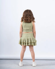 Textured Sleeveless Crop Top - Venti