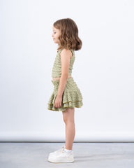 Textured Sleeveless Crop Top