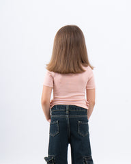 Ribbed Side-Ribbon Top