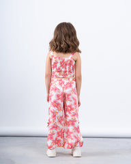 Smocked Floral Crop Top