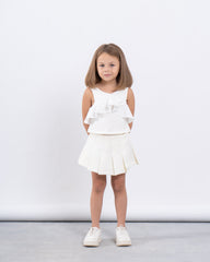 Ruffle Detail Sleeveless Top