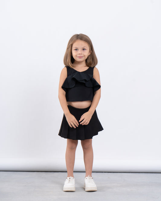 Ruffle Detail Sleeveless Top