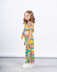 Printed Tie-Front Shirt