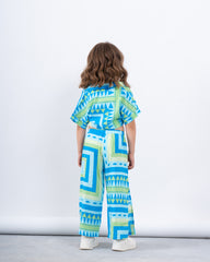 Printed Tie-Front Shirt