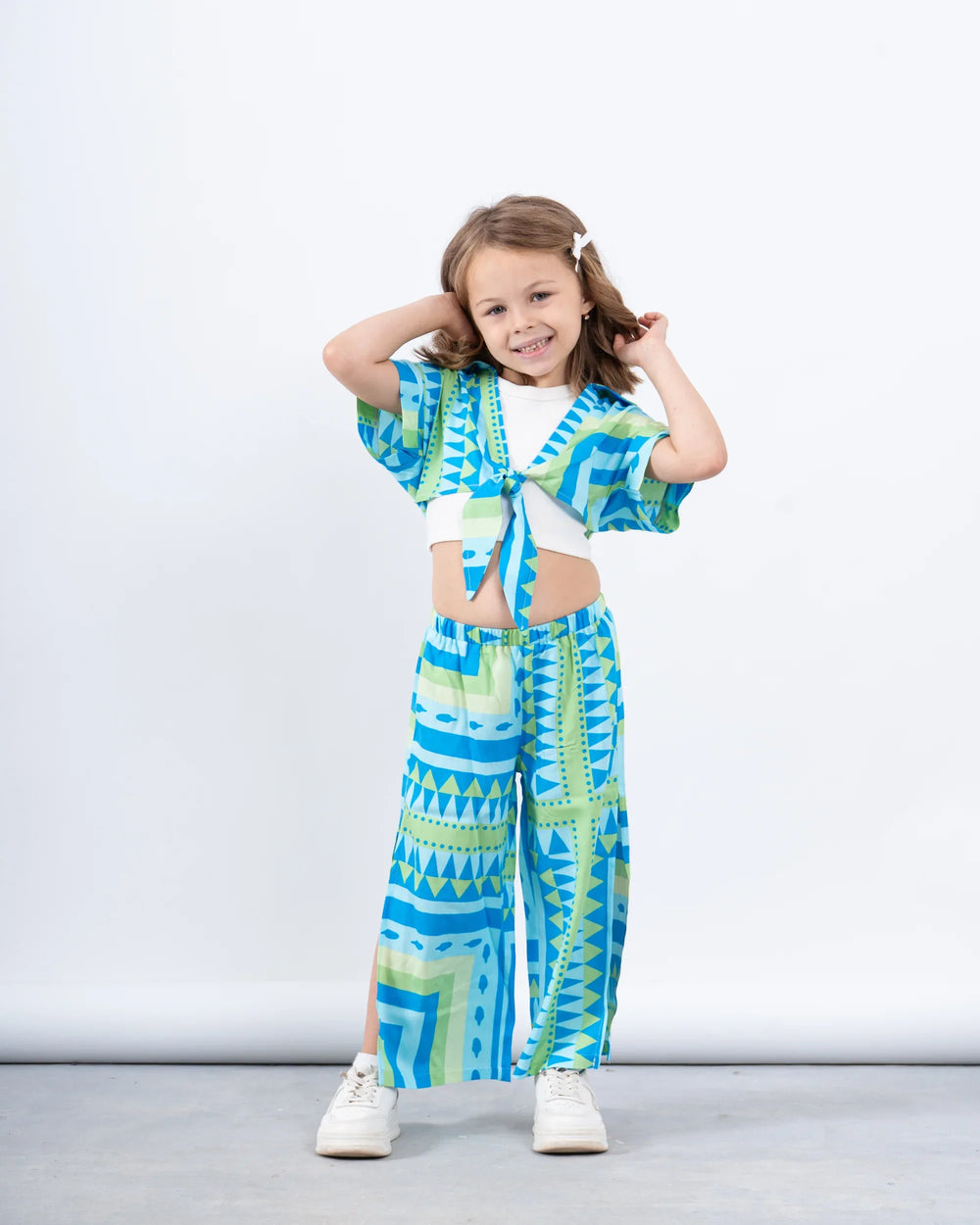 Printed Tie-Front Shirt - Venti