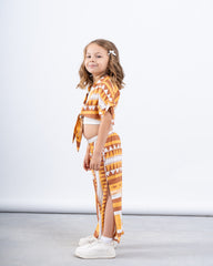 Printed Tie-Front Shirt