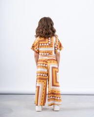 Printed Tie-Front Shirt