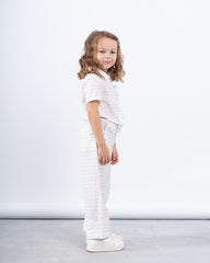 Linen Striped Tie-Front Shirt