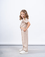 Linen Striped Tie-Front Shirt