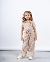 Linen Striped Tie-Front Shirt - Venti
