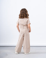 Linen Striped Tie-Front Shirt