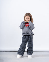 Graphic Studded Hoodie