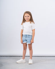 Textured Knit Short-Sleeve Top