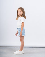 Textured Knit Short-Sleeve Top