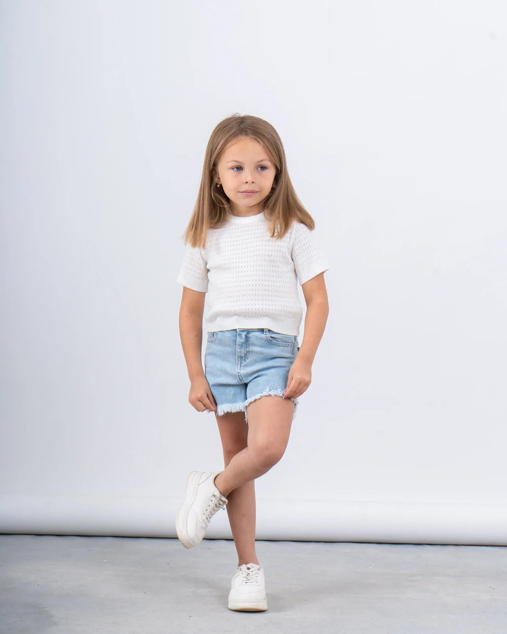 Textured Knit Short-Sleeve Top - Venti