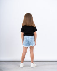 Textured Knit Short-Sleeve Top