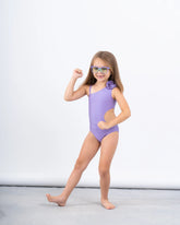 One-Shoulder Swimsuit With Flower Detail - Venti