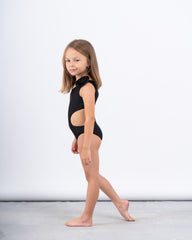 One-Shoulder Swimsuit With Flower Detail