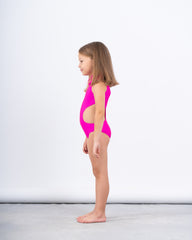 One-Shoulder Swimsuit With Flower Detail
