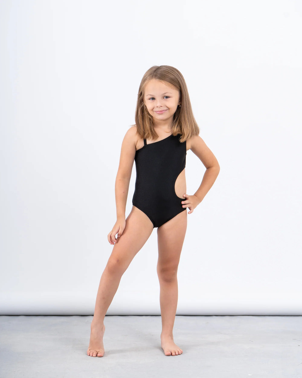 One-Shoulder Swimsuit With Flower Detail - Venti