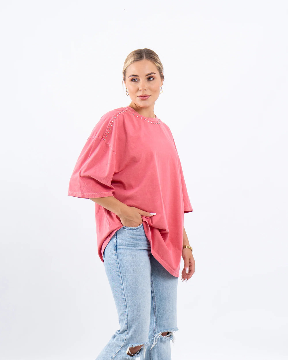 Studded Oversized T-Shirt - Venti