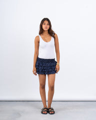 Ruffled Polka Dot Mini Skirt