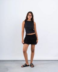 Tiered Ruffle Mini Skirt - Venti