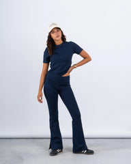 Slim Flared High-Waist Pants - Venti