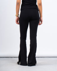 Slim Flared High-Waist Pants
