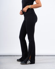 Slim Flared High-Waist Pants