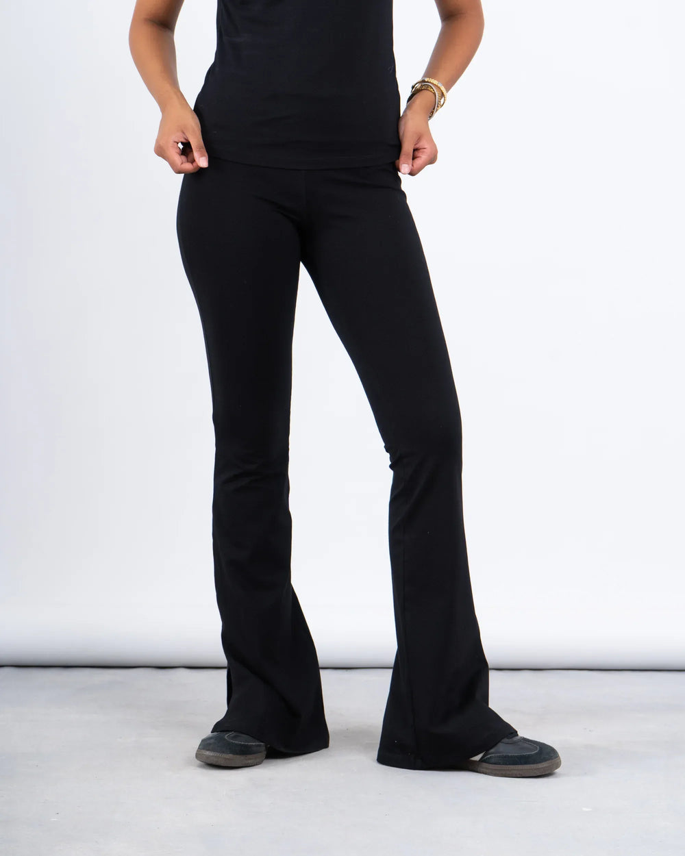 Slim Flared High-Waist Pants - Venti