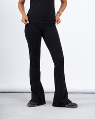 Slim Flared High-Waist Pants