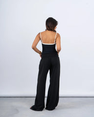 High-Waist Linen Wide-Leg Pants - Venti