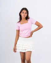 Square Neck Fitted Tee - Venti