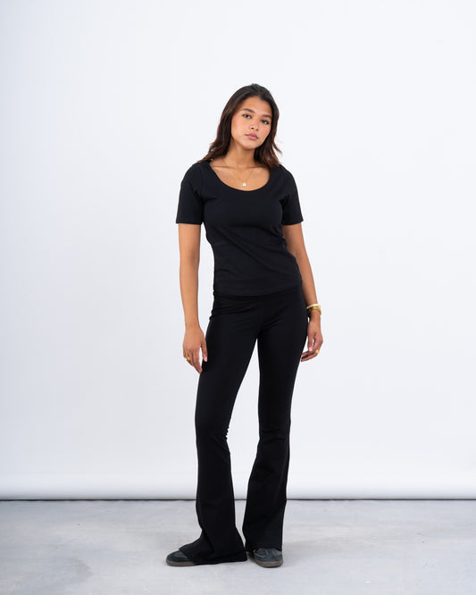 Scoop Neck Fitted Tee