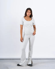 Slim Flared High-Waist Pants - Venti