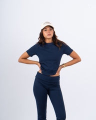 Slim Flared High-Waist Pants