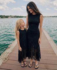 Women lace maxi dress