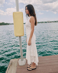 Women lace maxi dress
