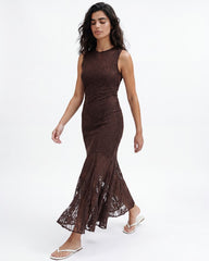 Women lace maxi dress