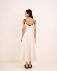 Women linen contrast