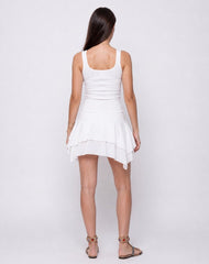 Women's Ribbed High-Low Dress