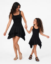 Women's Ribbed High-Low Dress