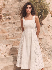 Women panels polka dress