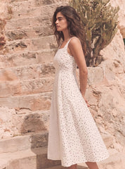 Women panels polka dress