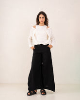 Extra Wide Leg Linen Pants