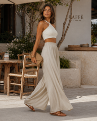 Women soft flowy pants