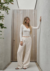 Women striped Lenin pants