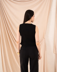 Women Sleeveless Linen Vest